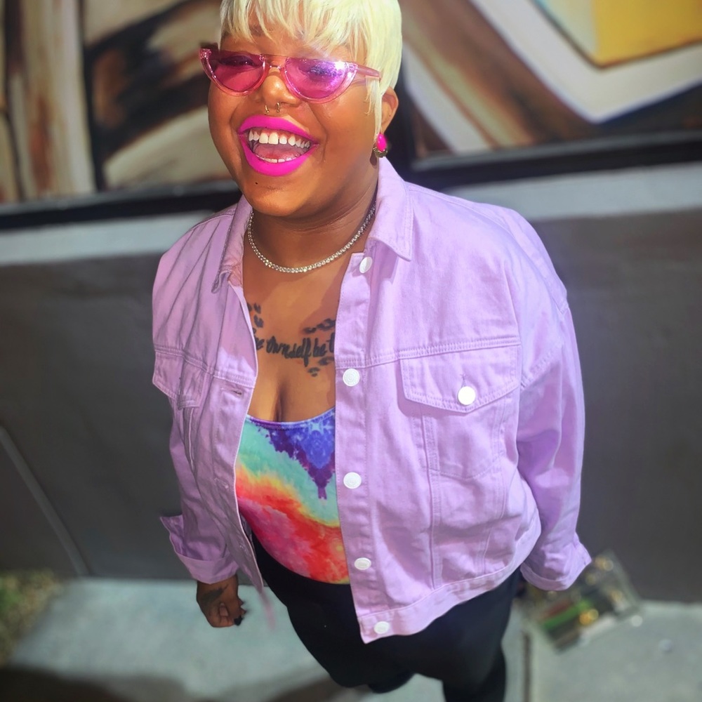 Lavender Jean Jacket